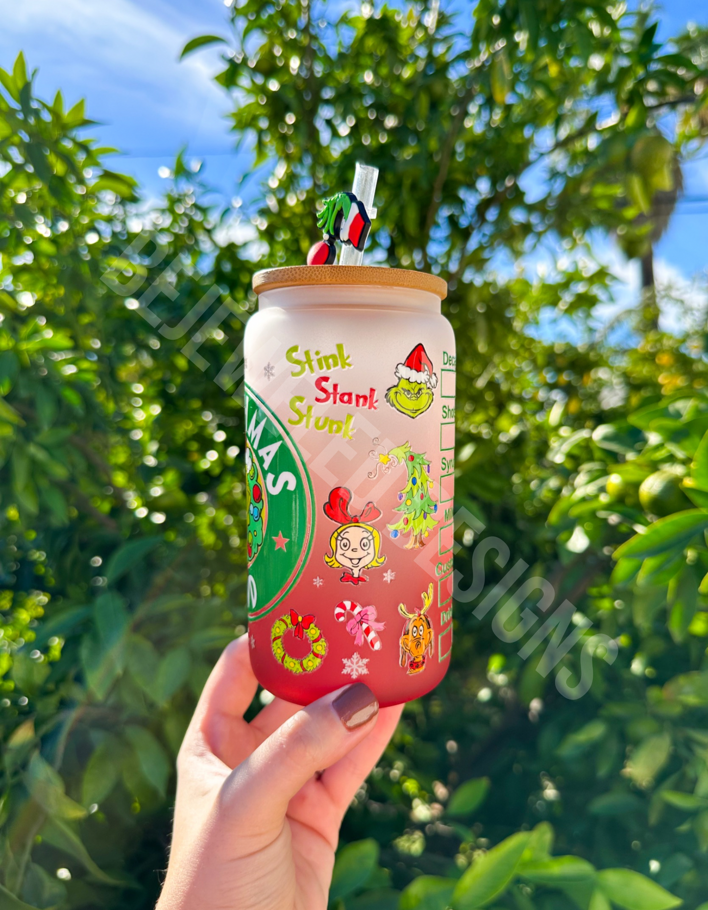 Christmas Ombre Cold Cup