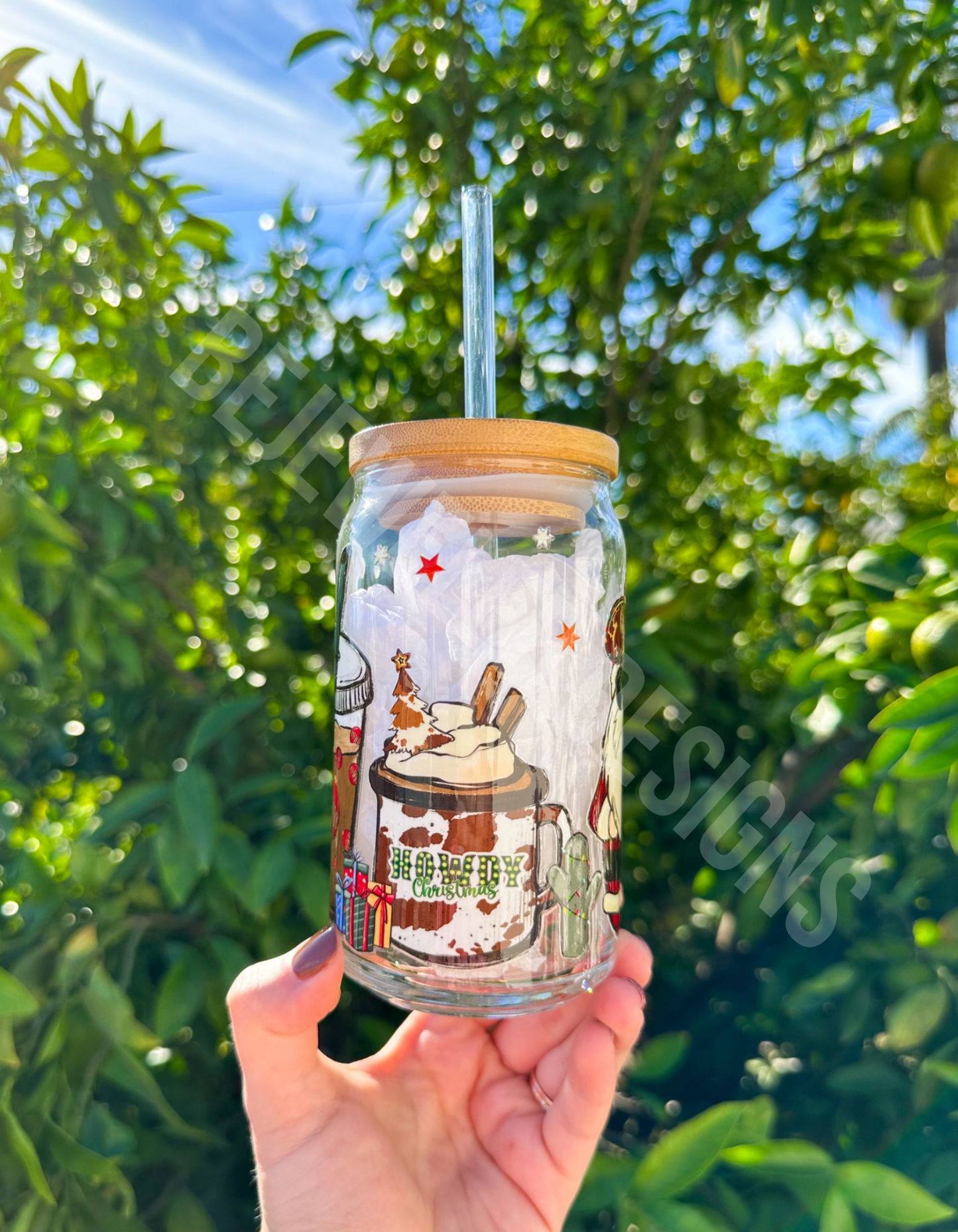 Howdy Christmas Beer Can