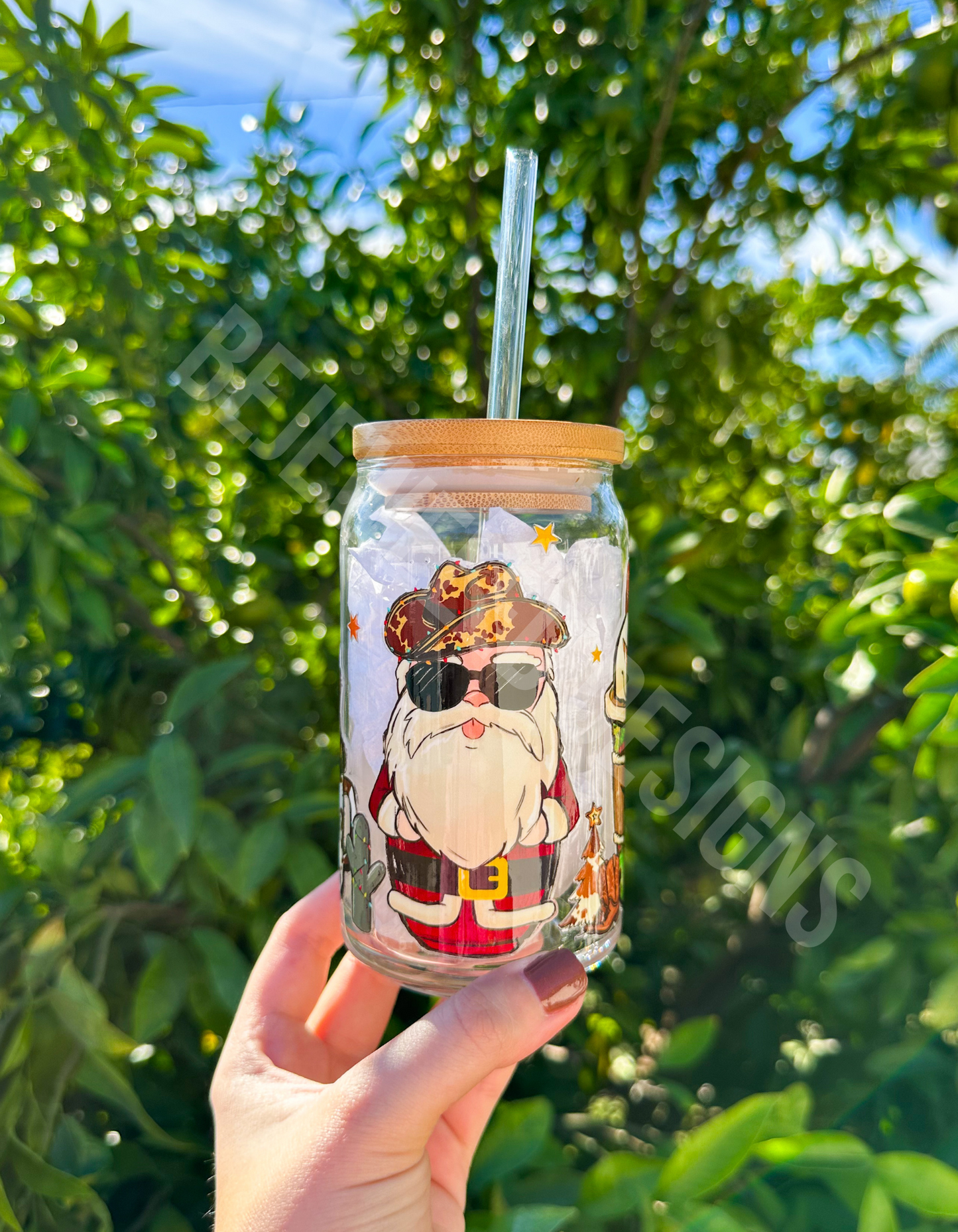Howdy Christmas Beer Can