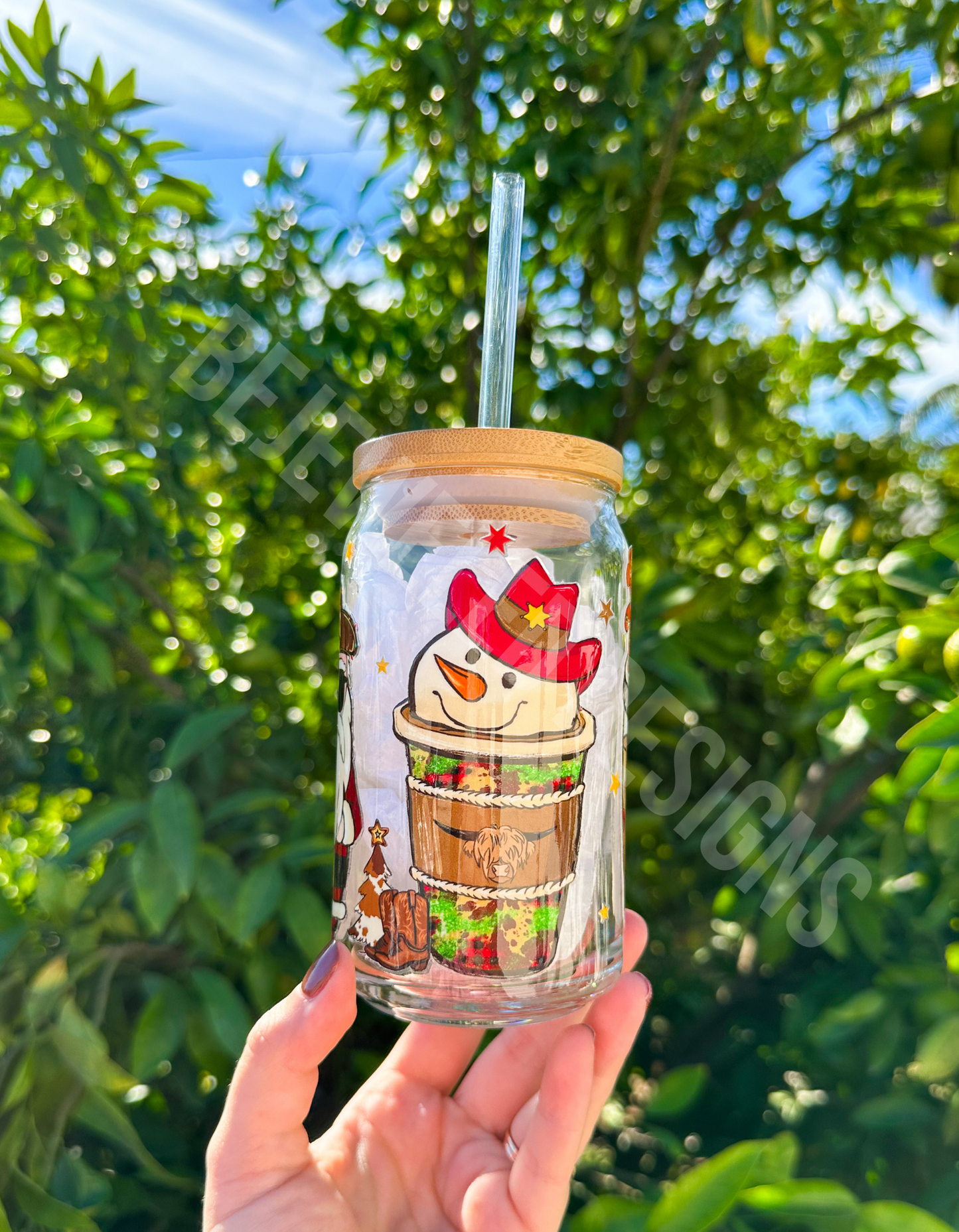 Howdy Christmas Beer Can