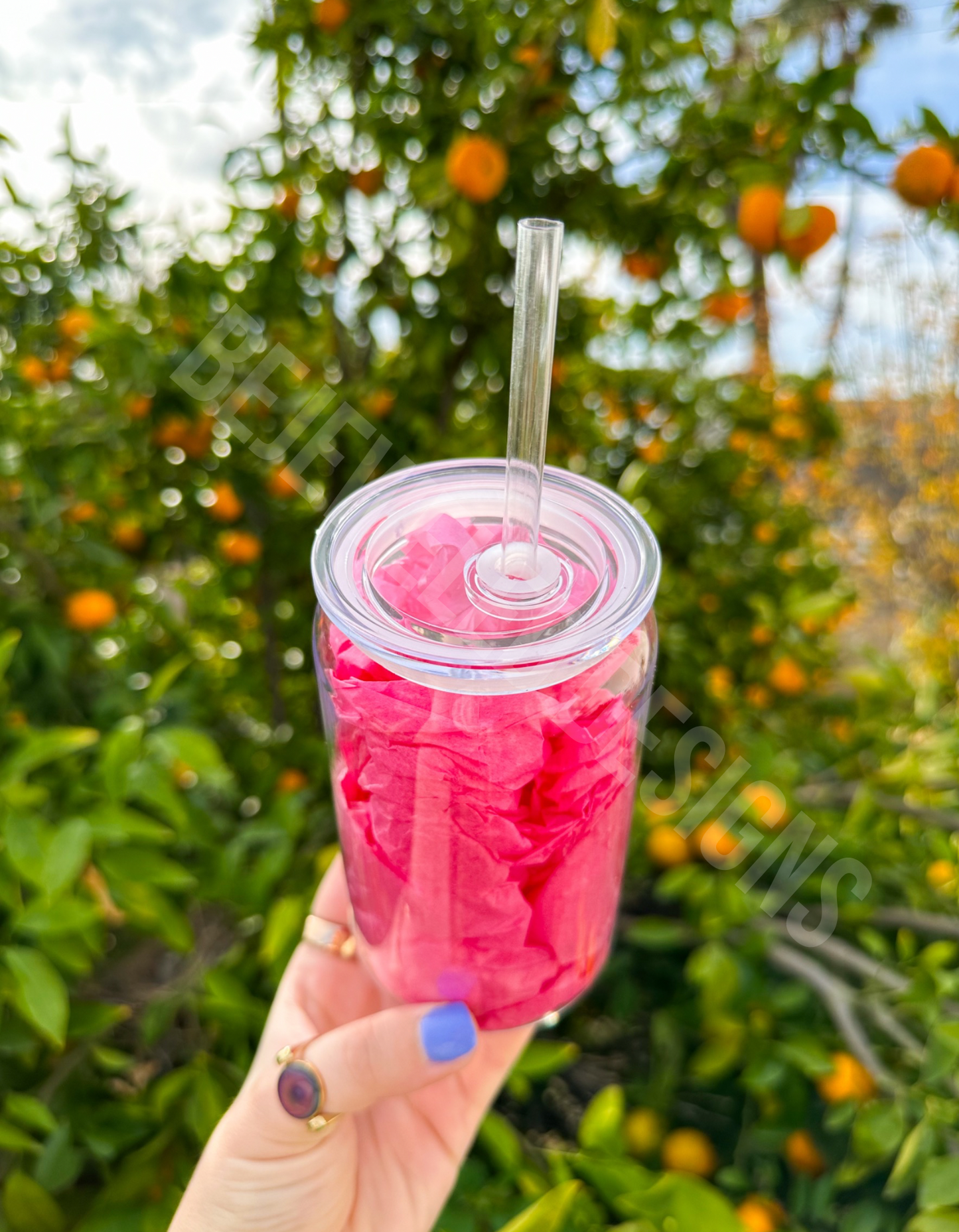 16 oz Clear Acrylic Can