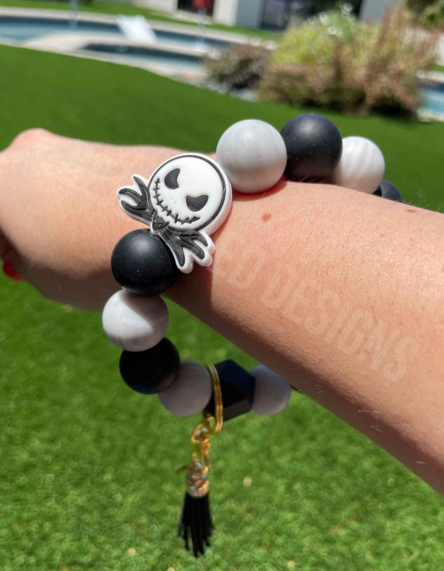 Halloween Jack Wristlet