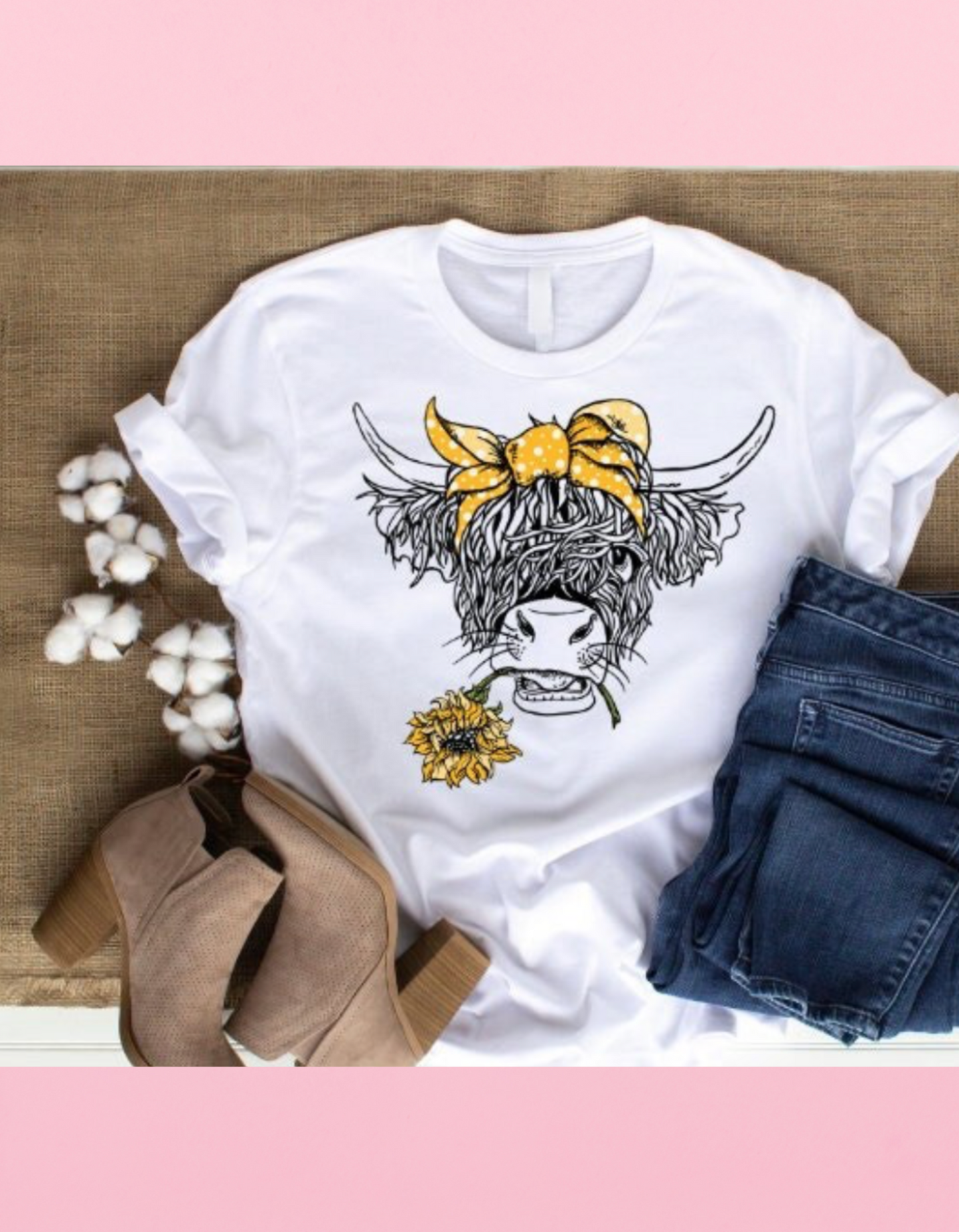 Sunflower Heifer Sublimation Shirt