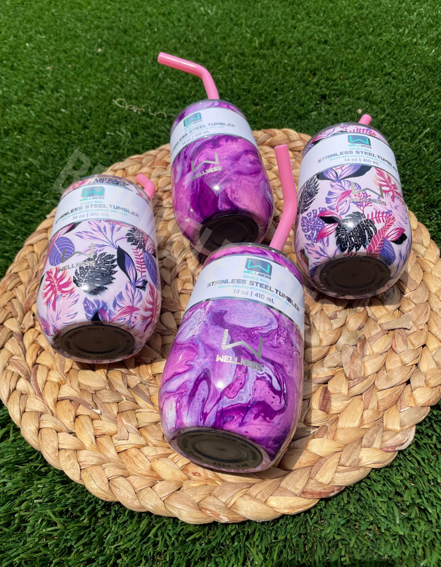 Wine Tumblers (With Lid & Straw)