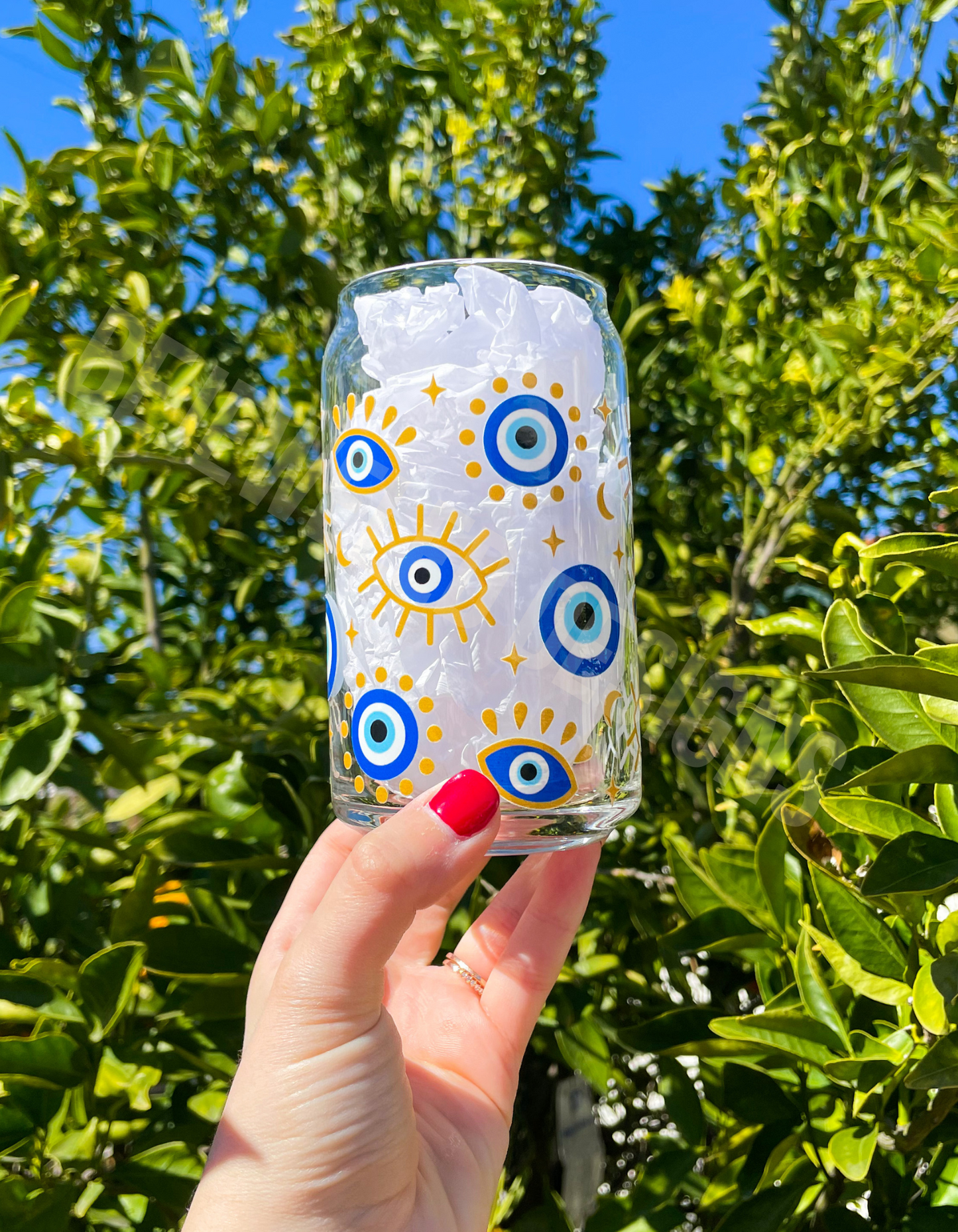 Evil Eye Beer Can