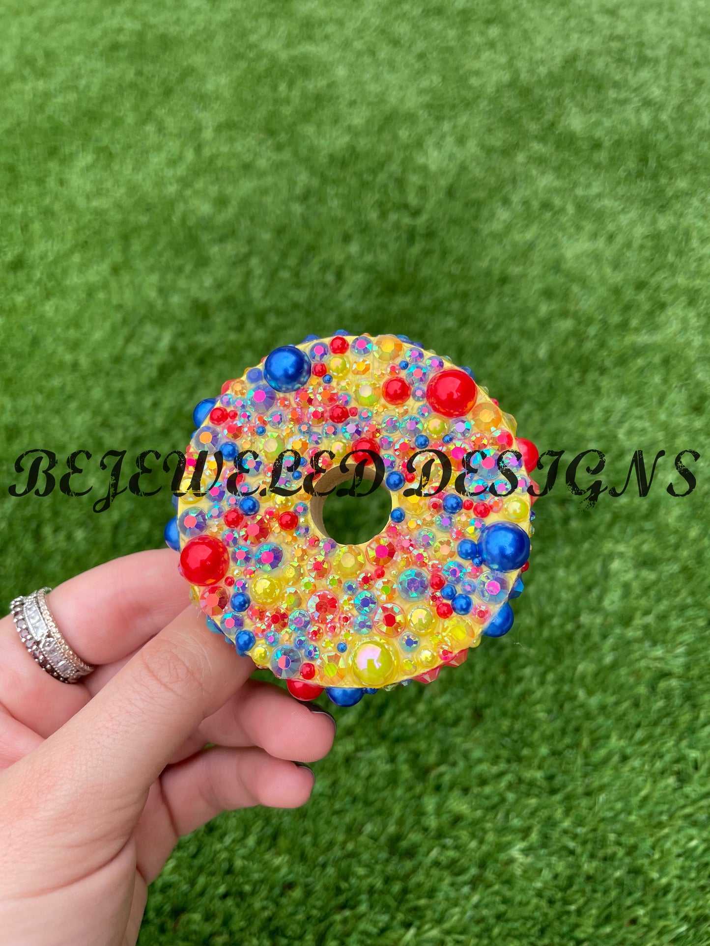 Rhinestone Bamboo Lids