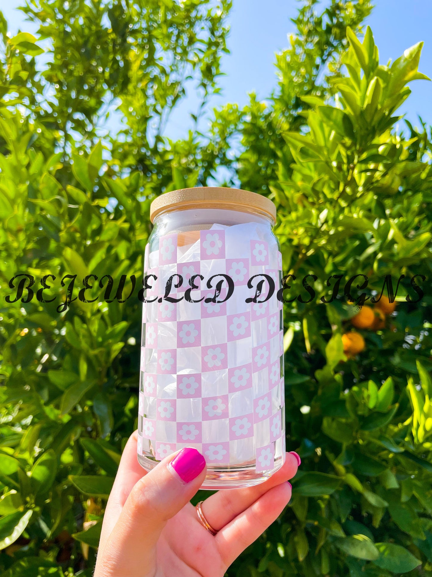 Checkered Beer Can
