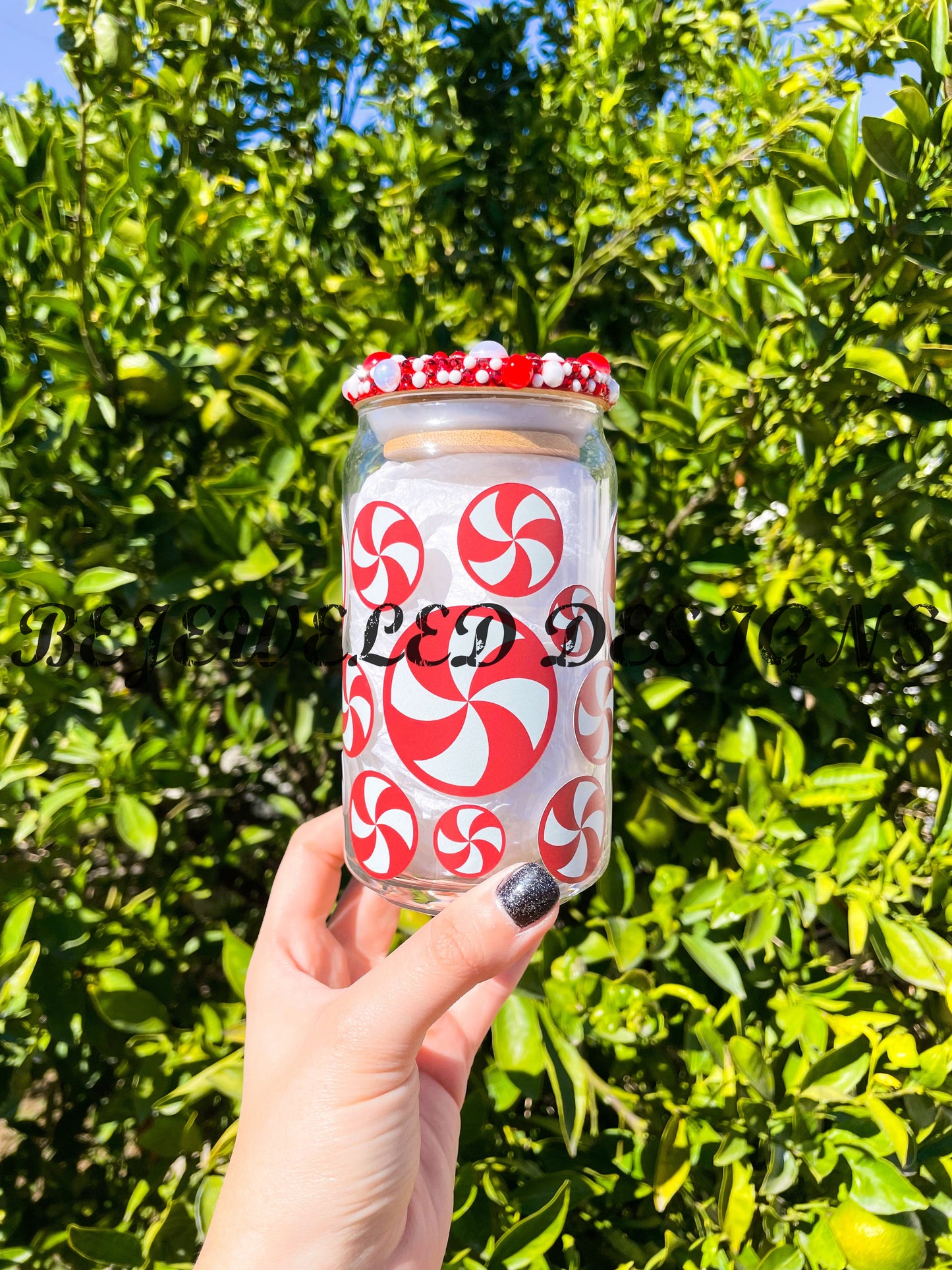 Peppermint Swirls Beer Can