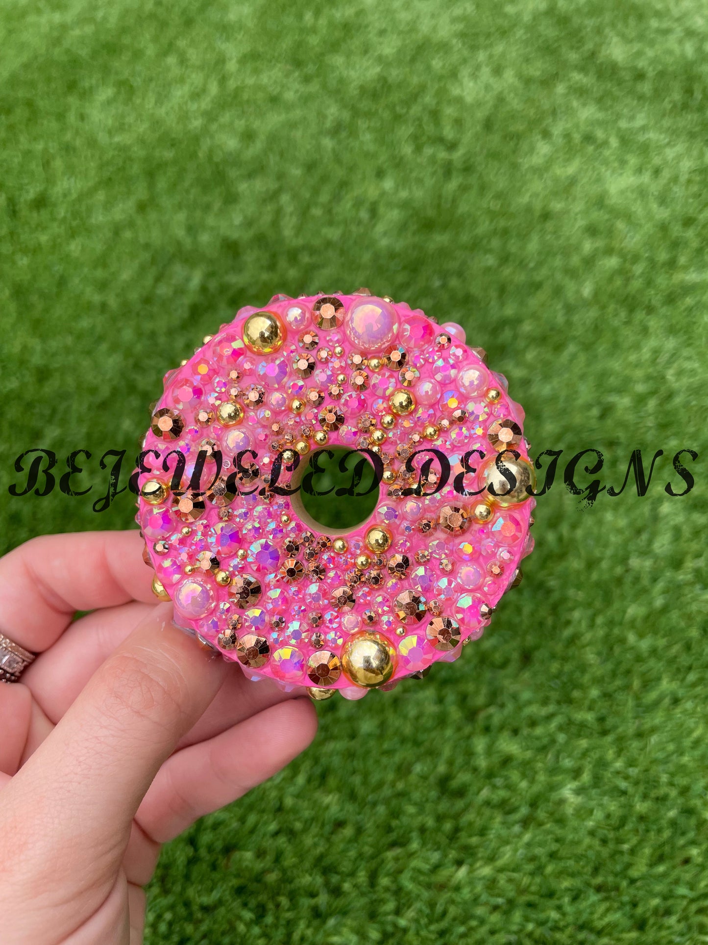 Rhinestone Bamboo Lids