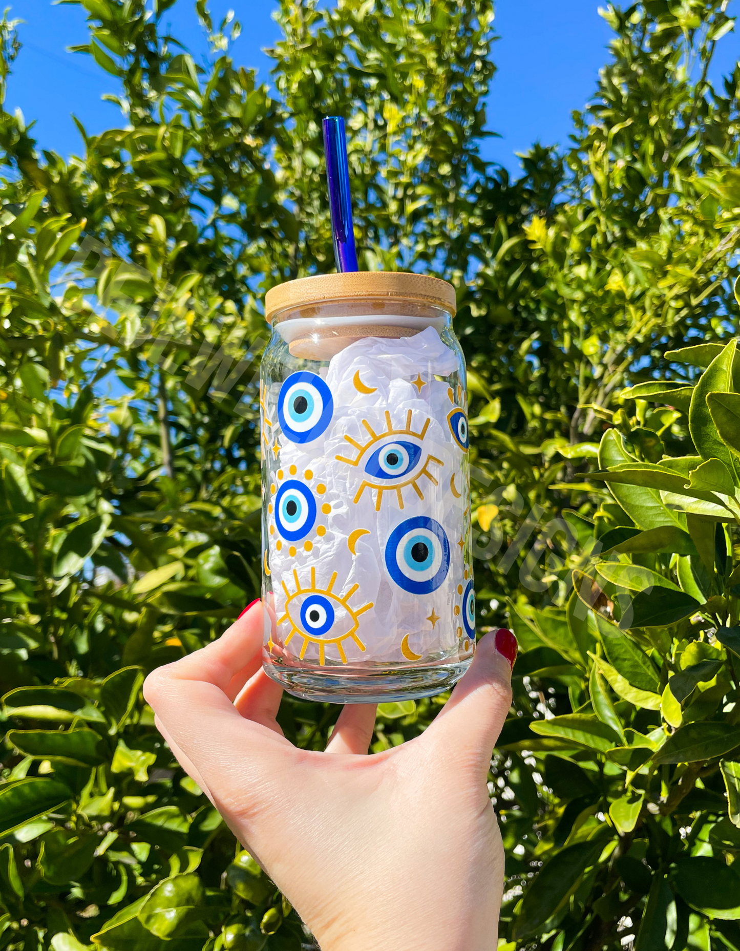 Evil Eye Beer Can