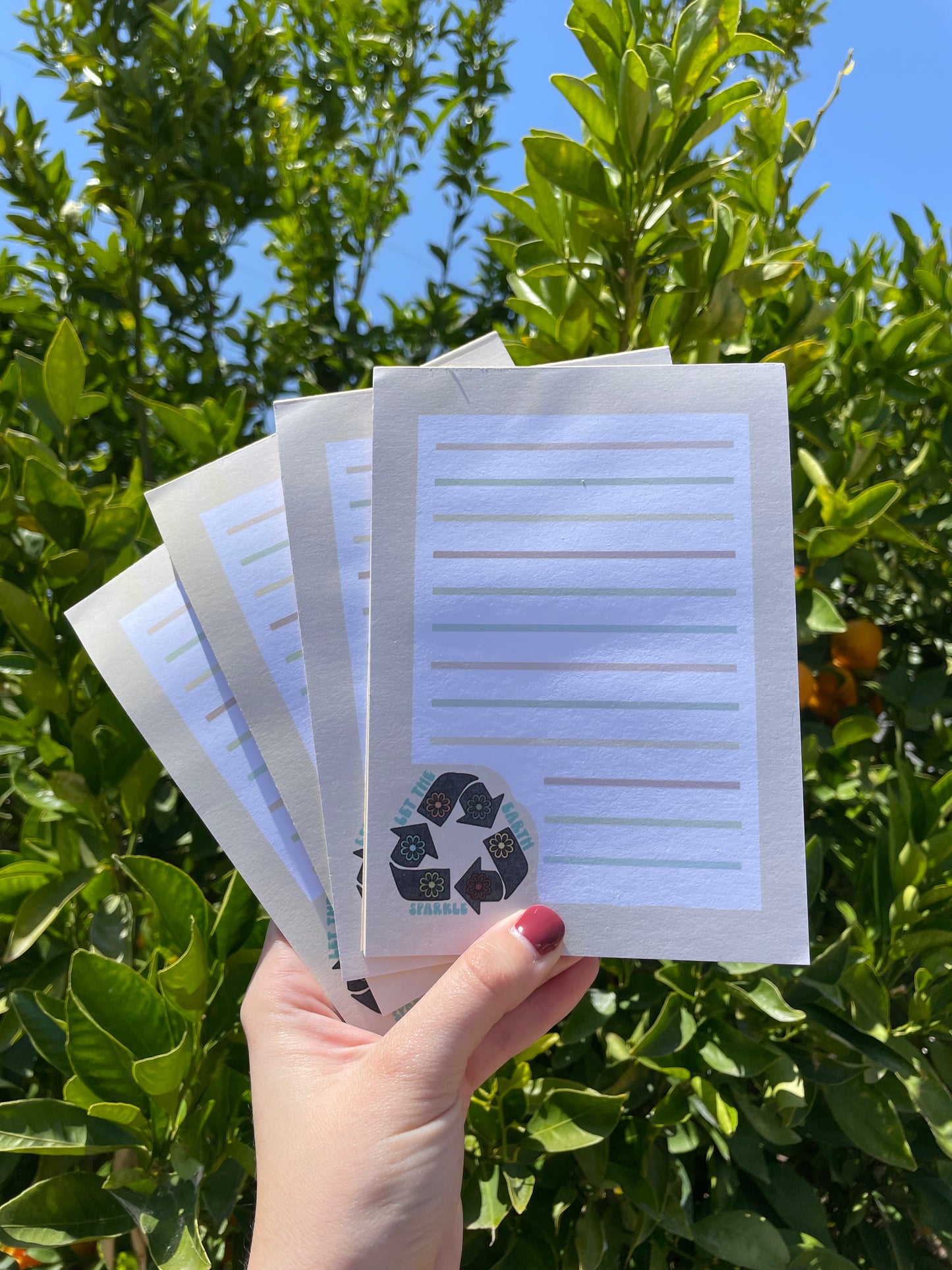 5x7 Let The Earth Sparkle Notepad