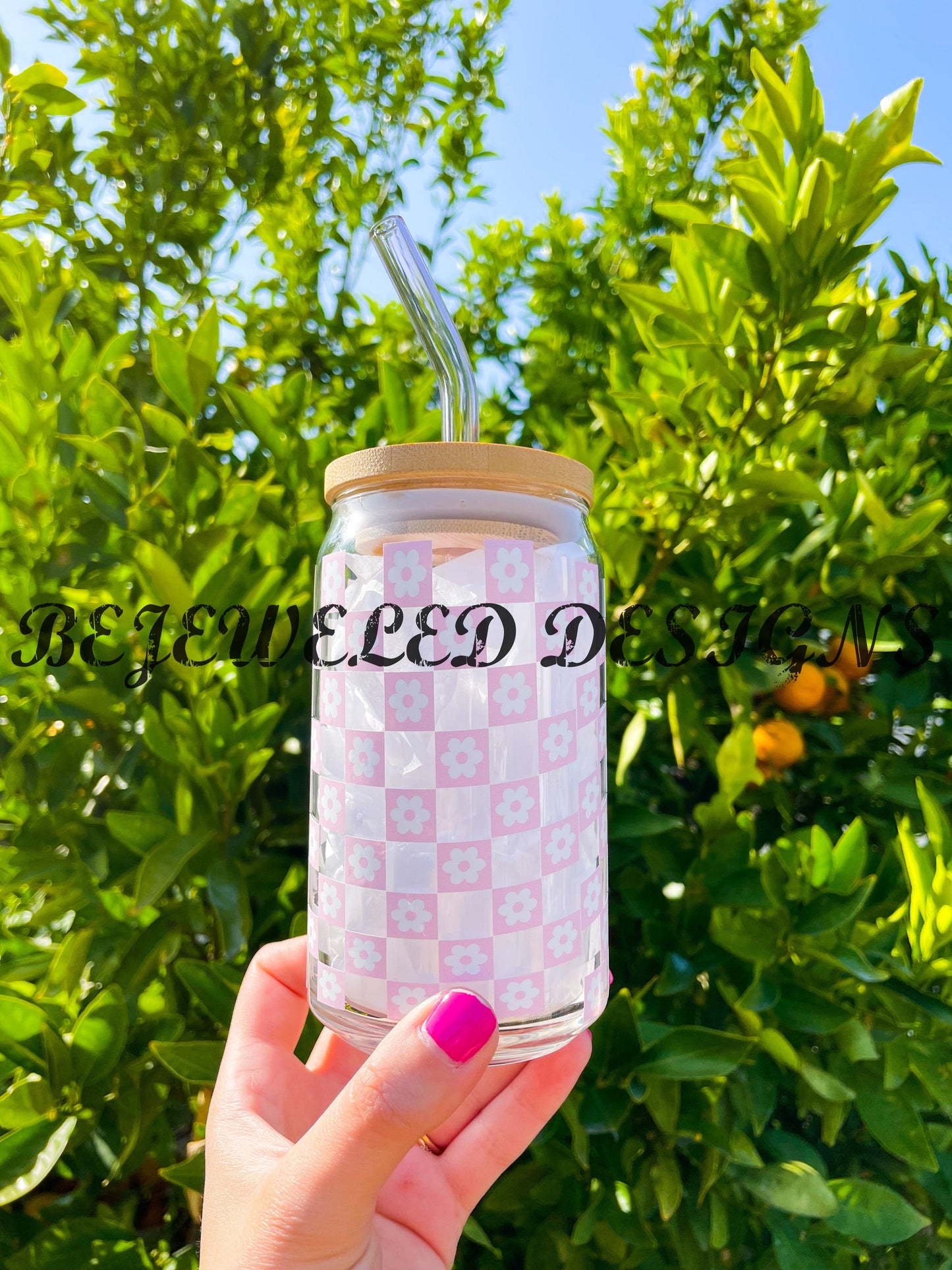 Checkered Beer Can
