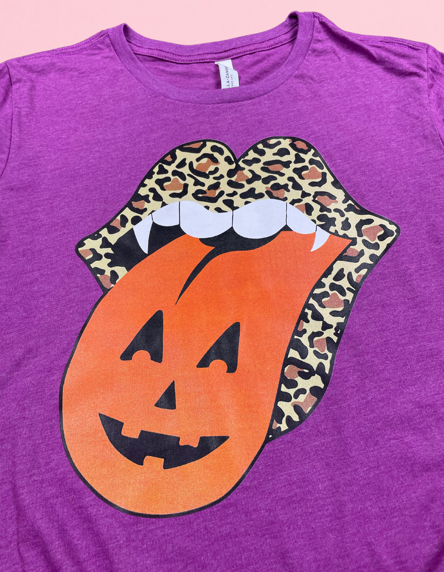 Leopard Pumpkin Tongue Shirt
