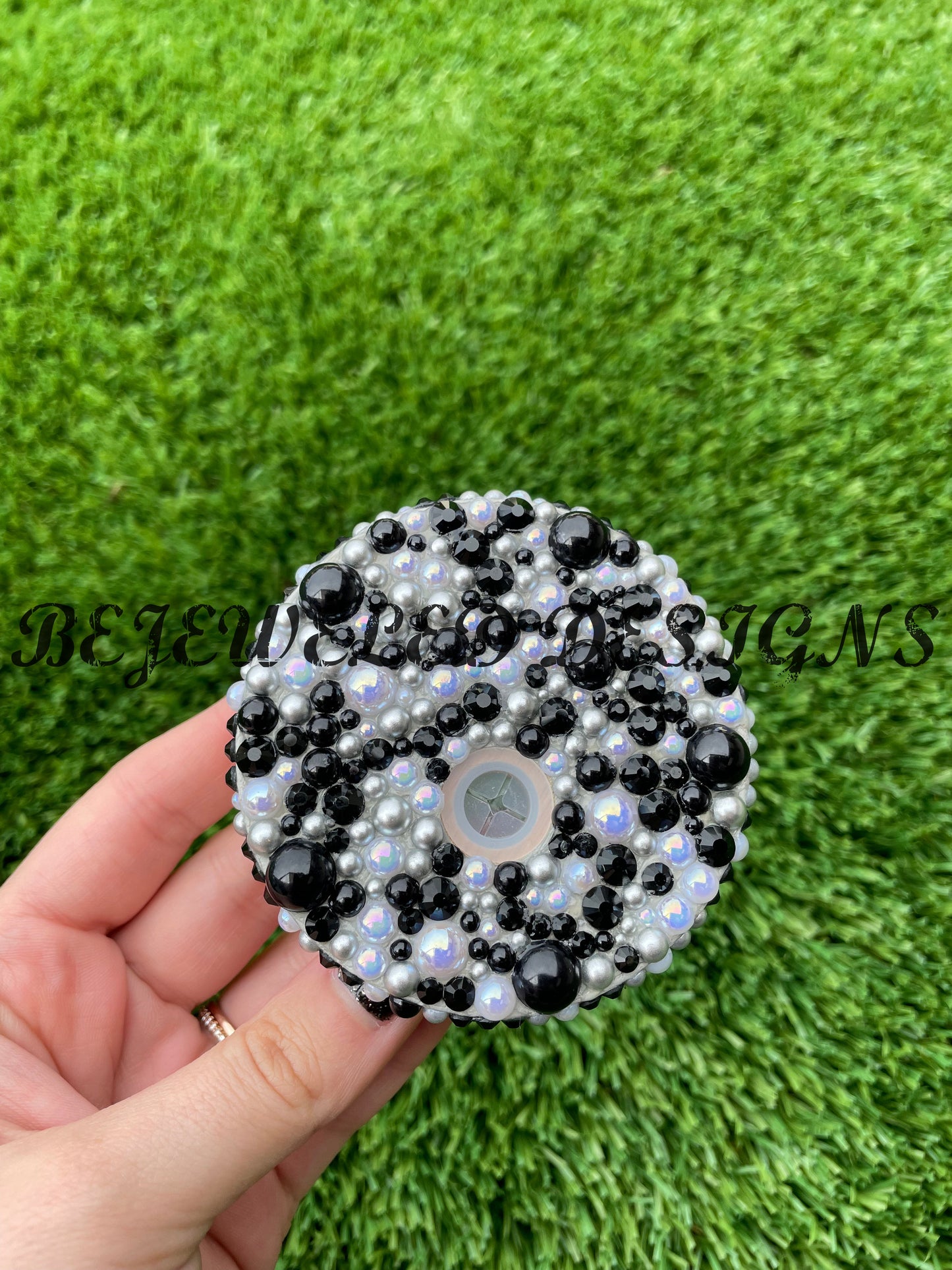 Rhinestone Bamboo Lids