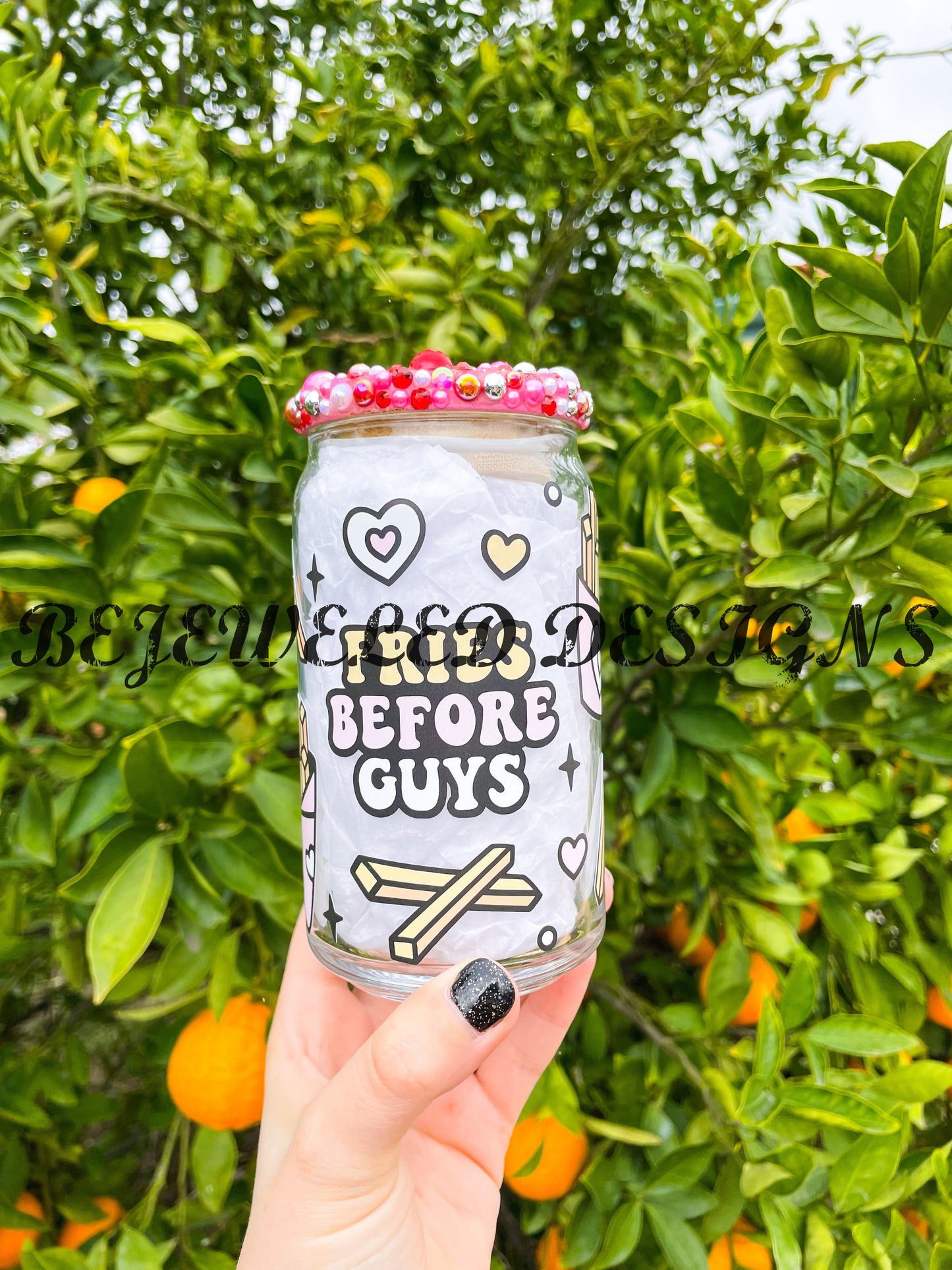 Fries Before Guys Beer Can