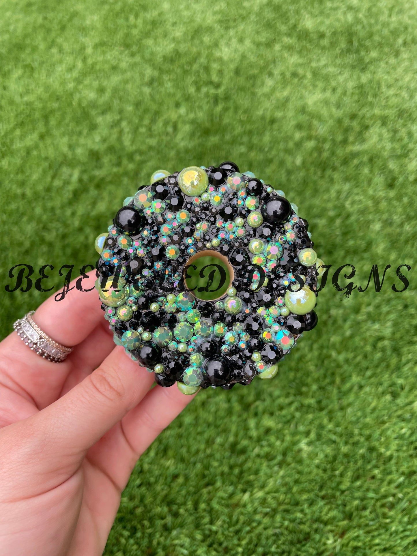 Rhinestone Bamboo Lids