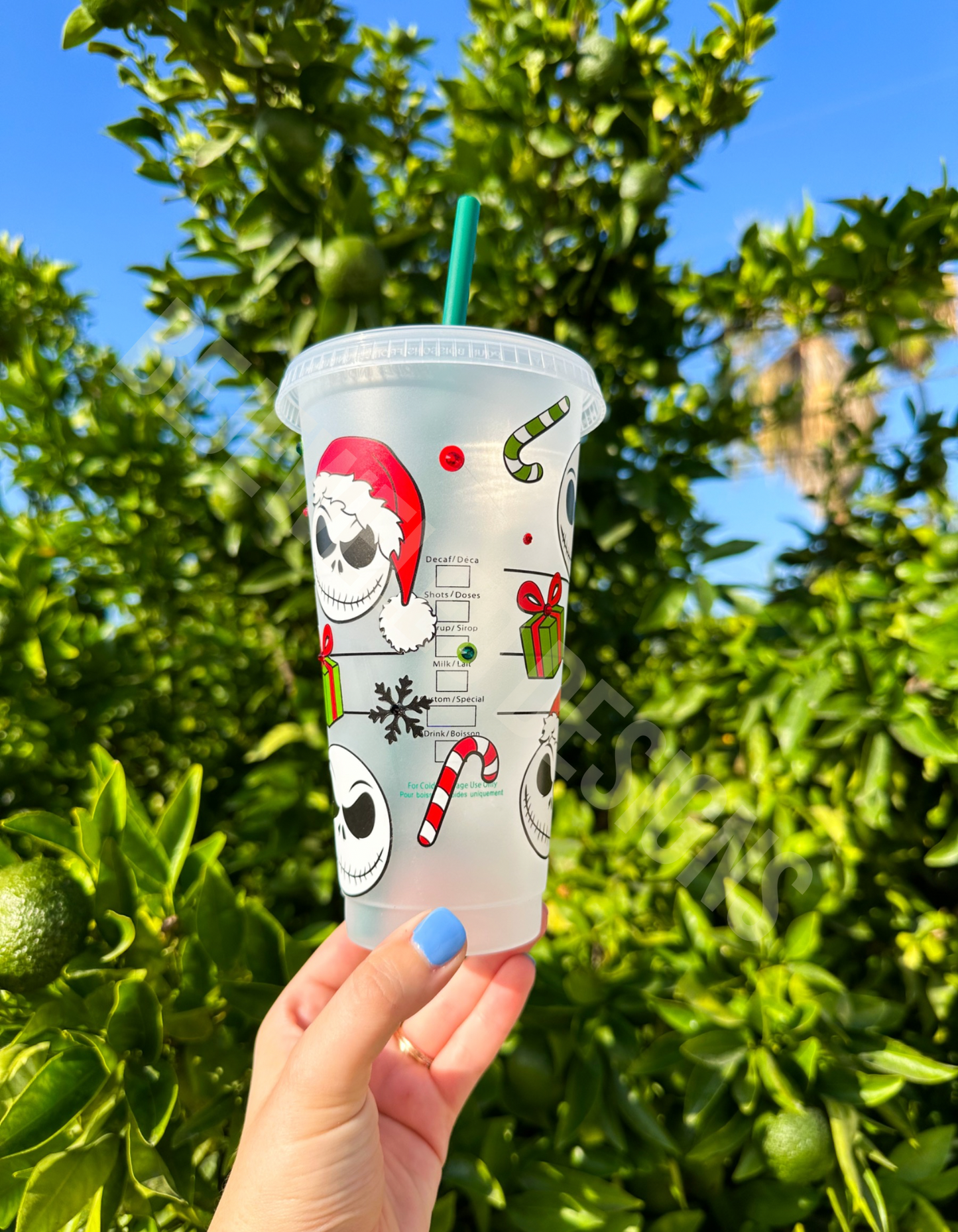 Rhinestone Christmas Cold Cup