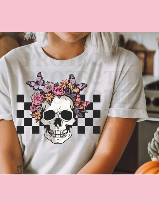 Checkered Skull Shirt