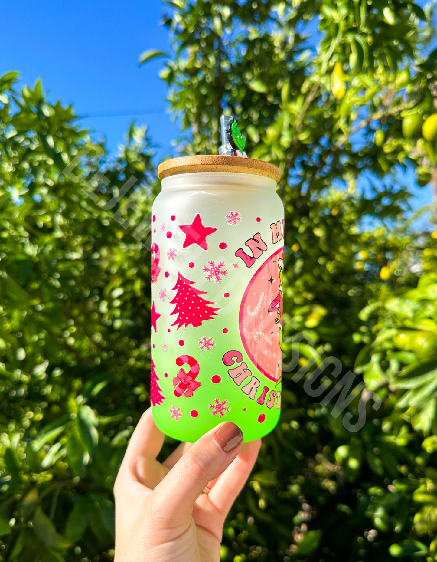 Christmas Ombre Cold Cup