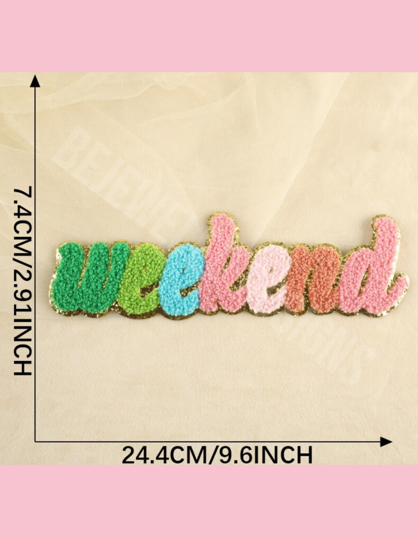 Weekend Chenille Patch Wholesale