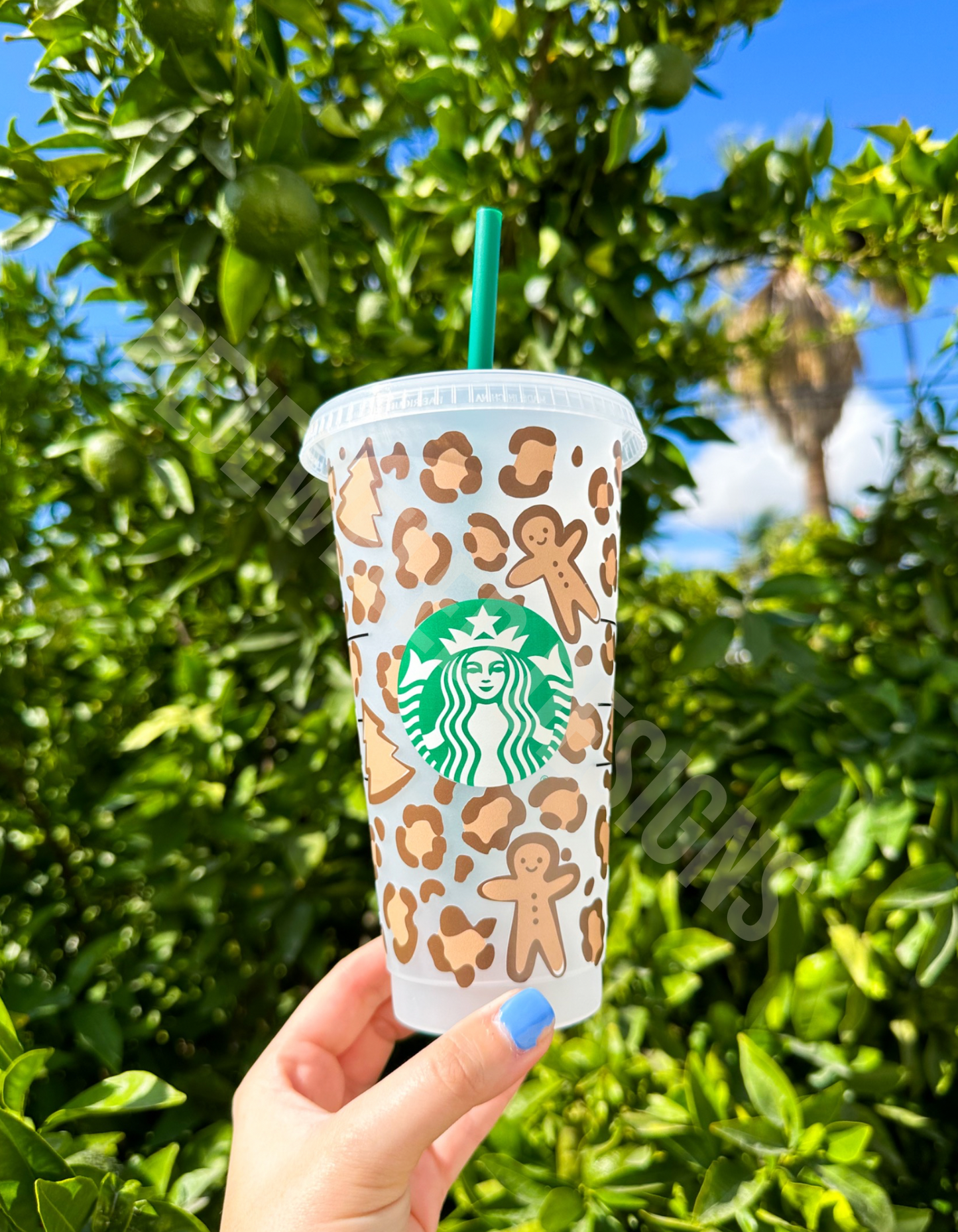 Leopard Gingerbread Cold Cup