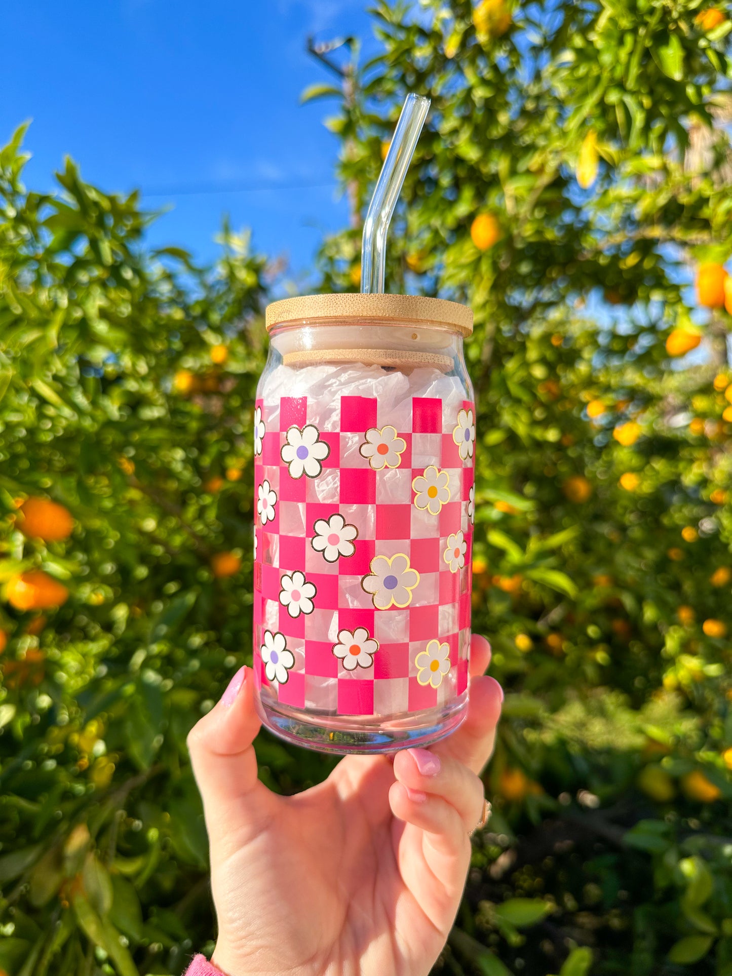 Floral Beer Can