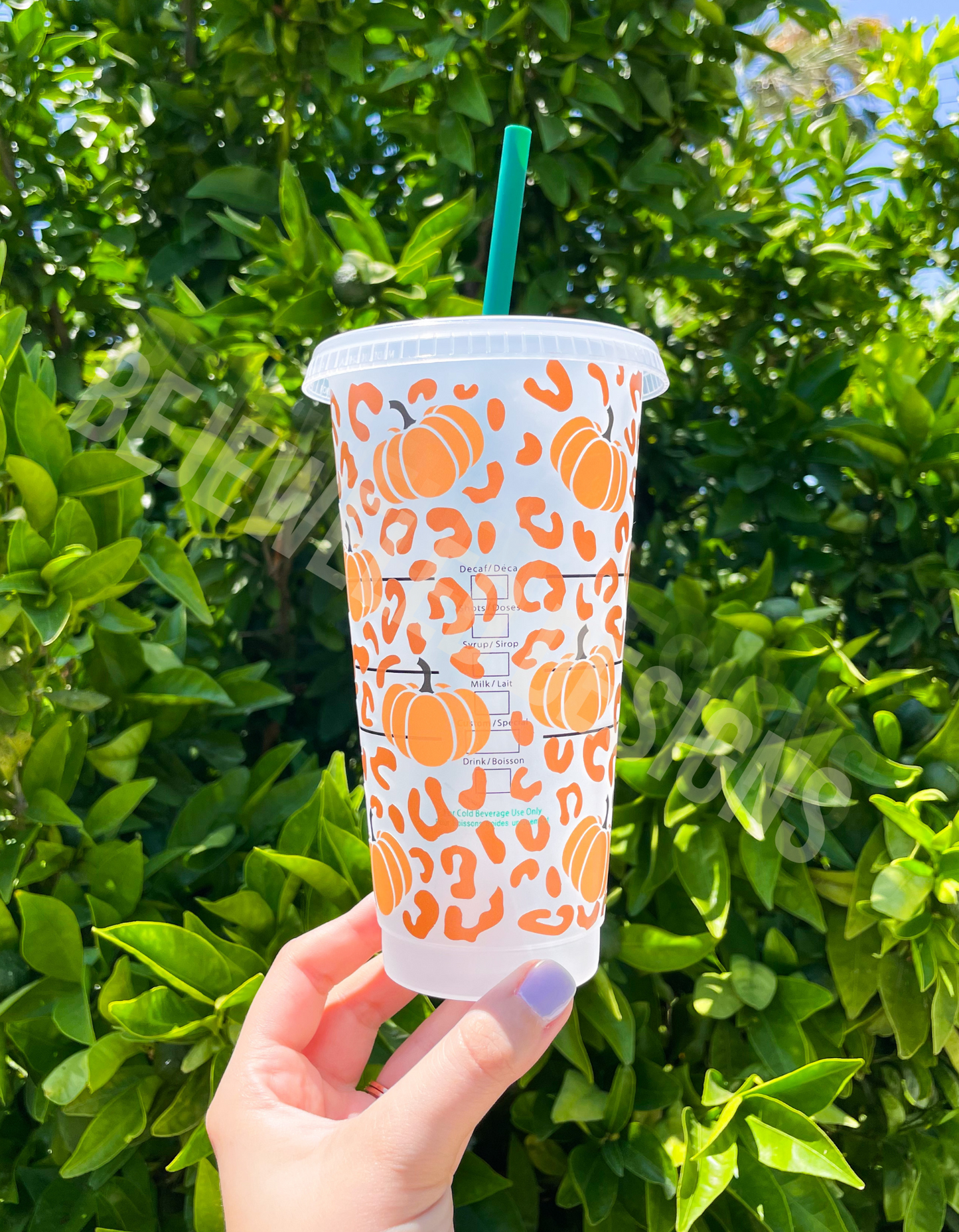 Pumpkin Leopard Cold Cup