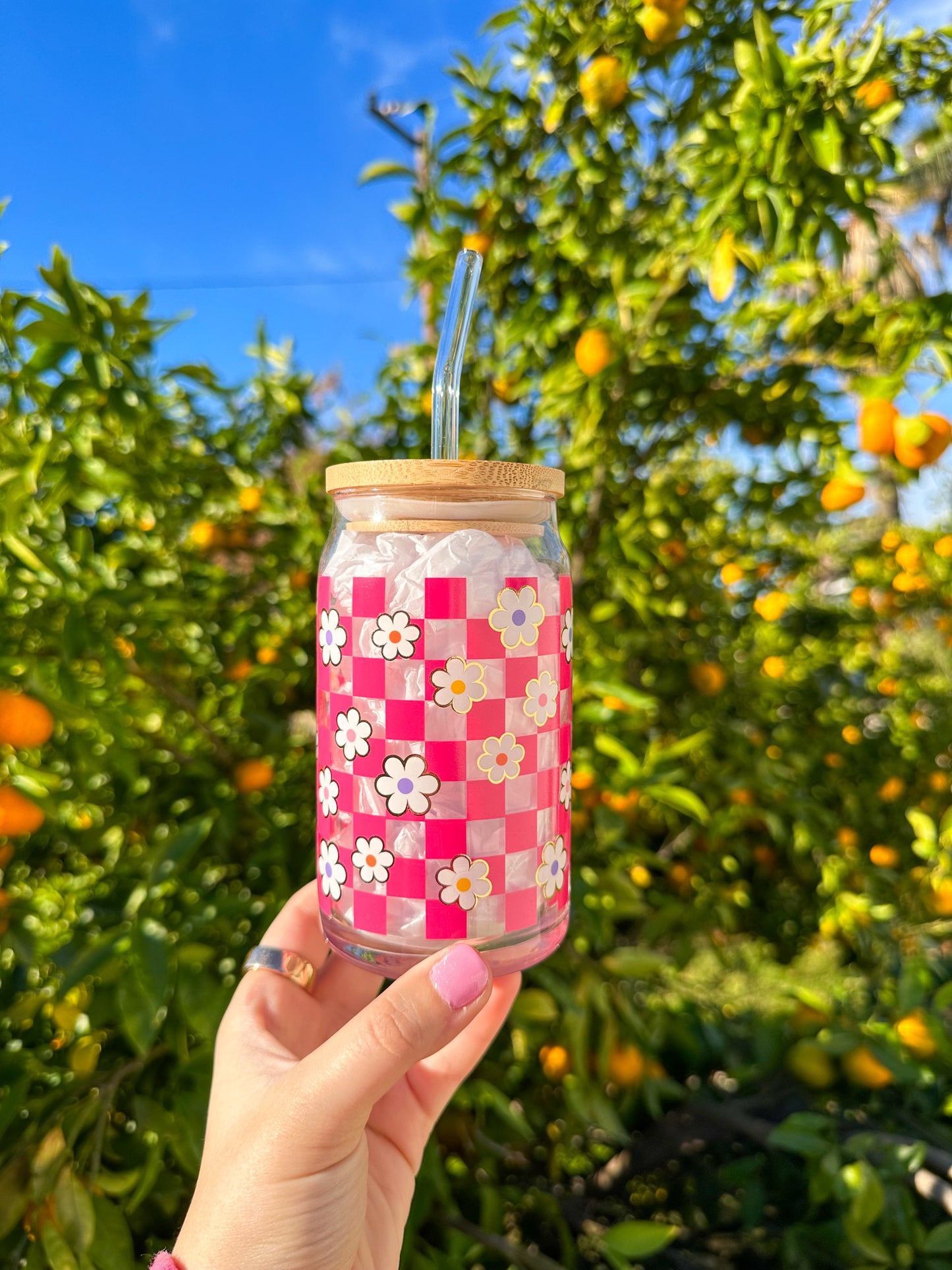 Floral Beer Can