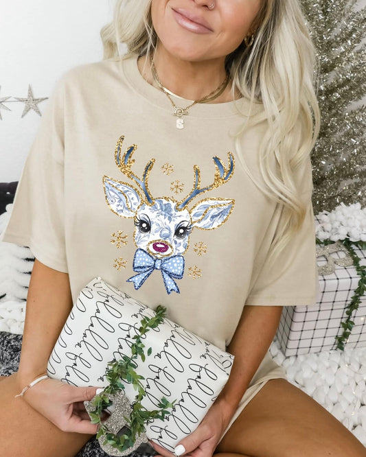 Glitter Reindeer Shirt