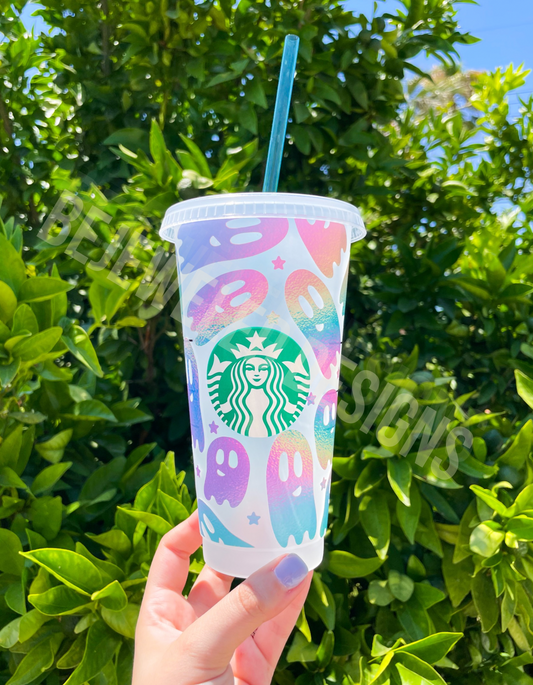 Rainbow Ghosts Cold Cup