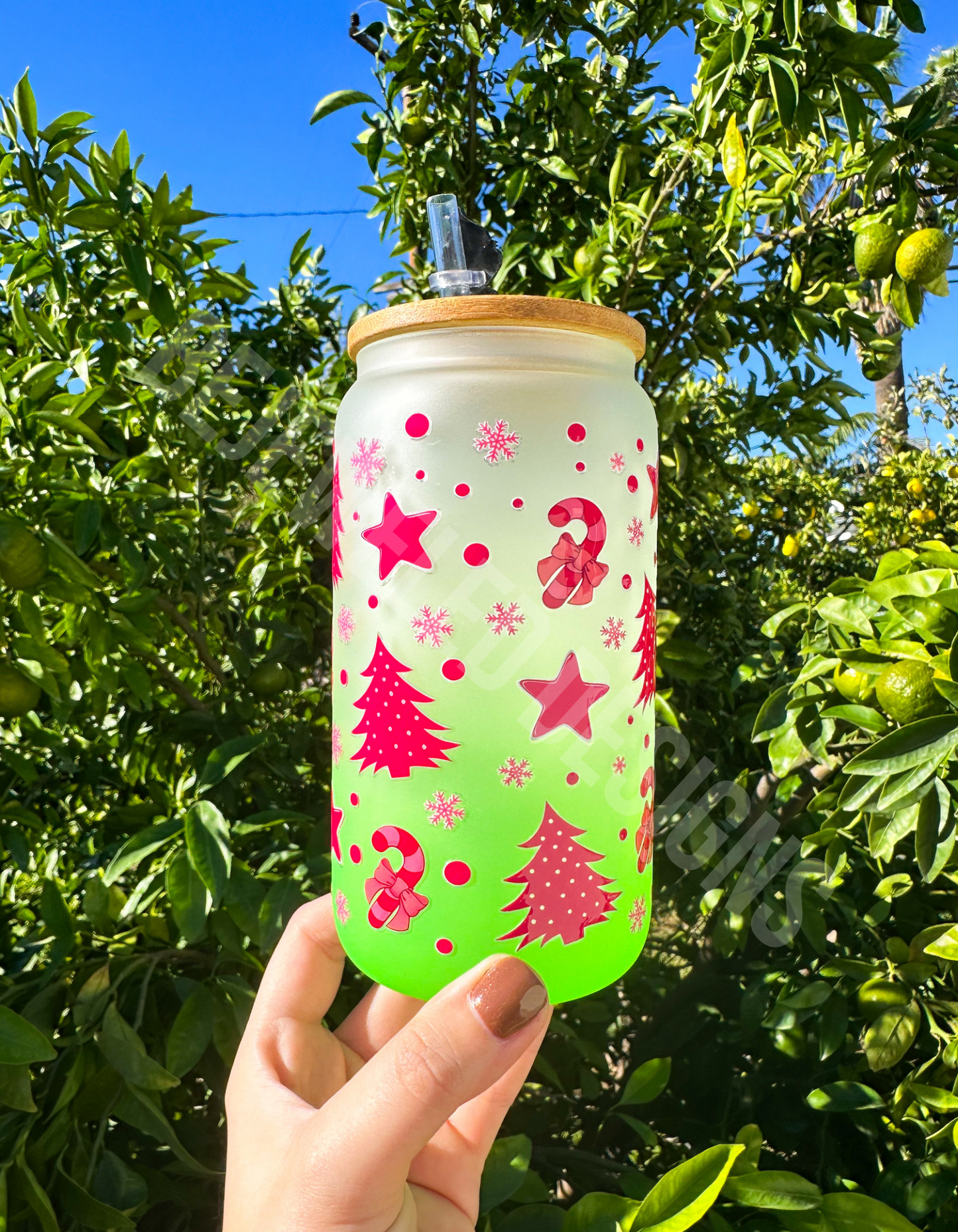 Christmas Ombre Cold Cup