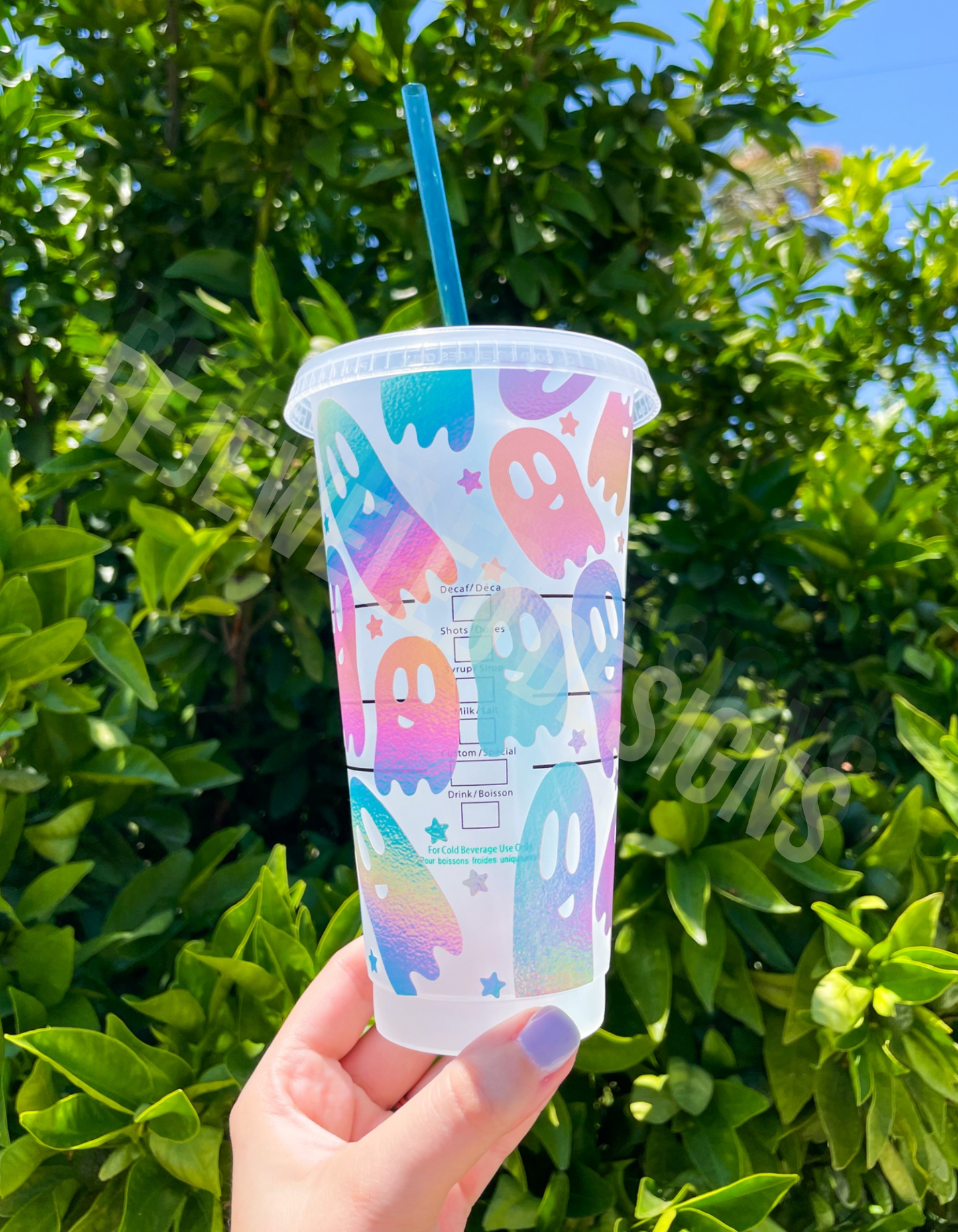 Rainbow Ghosts Cold Cup