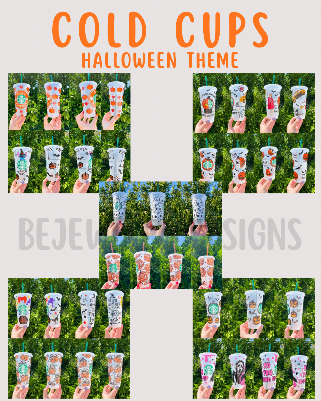 Halloween Cold Cups