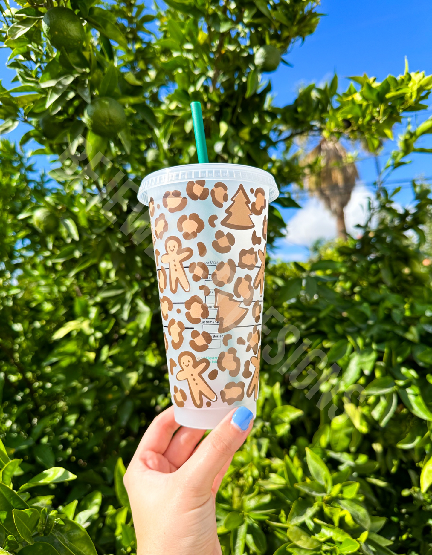 Leopard Gingerbread Cold Cup