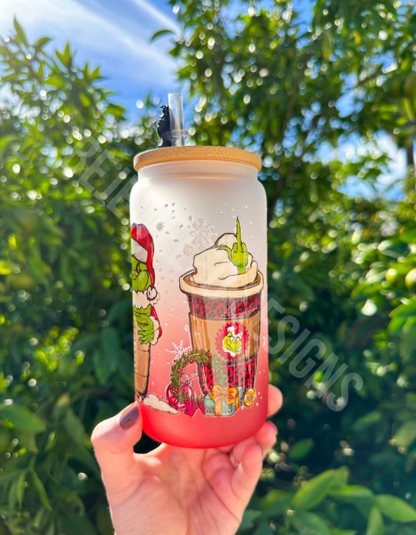 Christmas Ombre Cold Cup