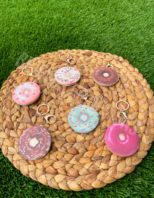 Donut Mirror Keychain