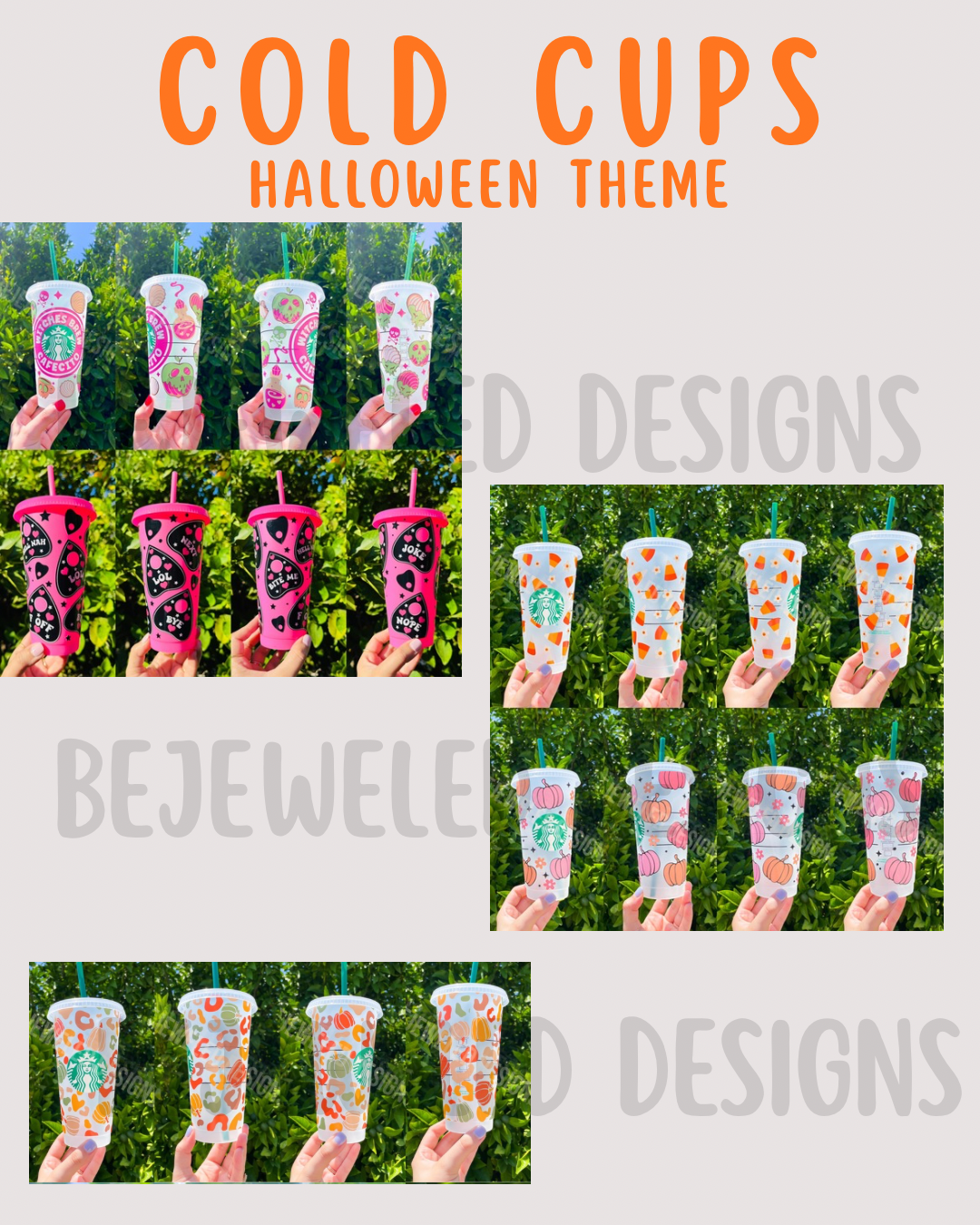 Halloween Cold Cups
