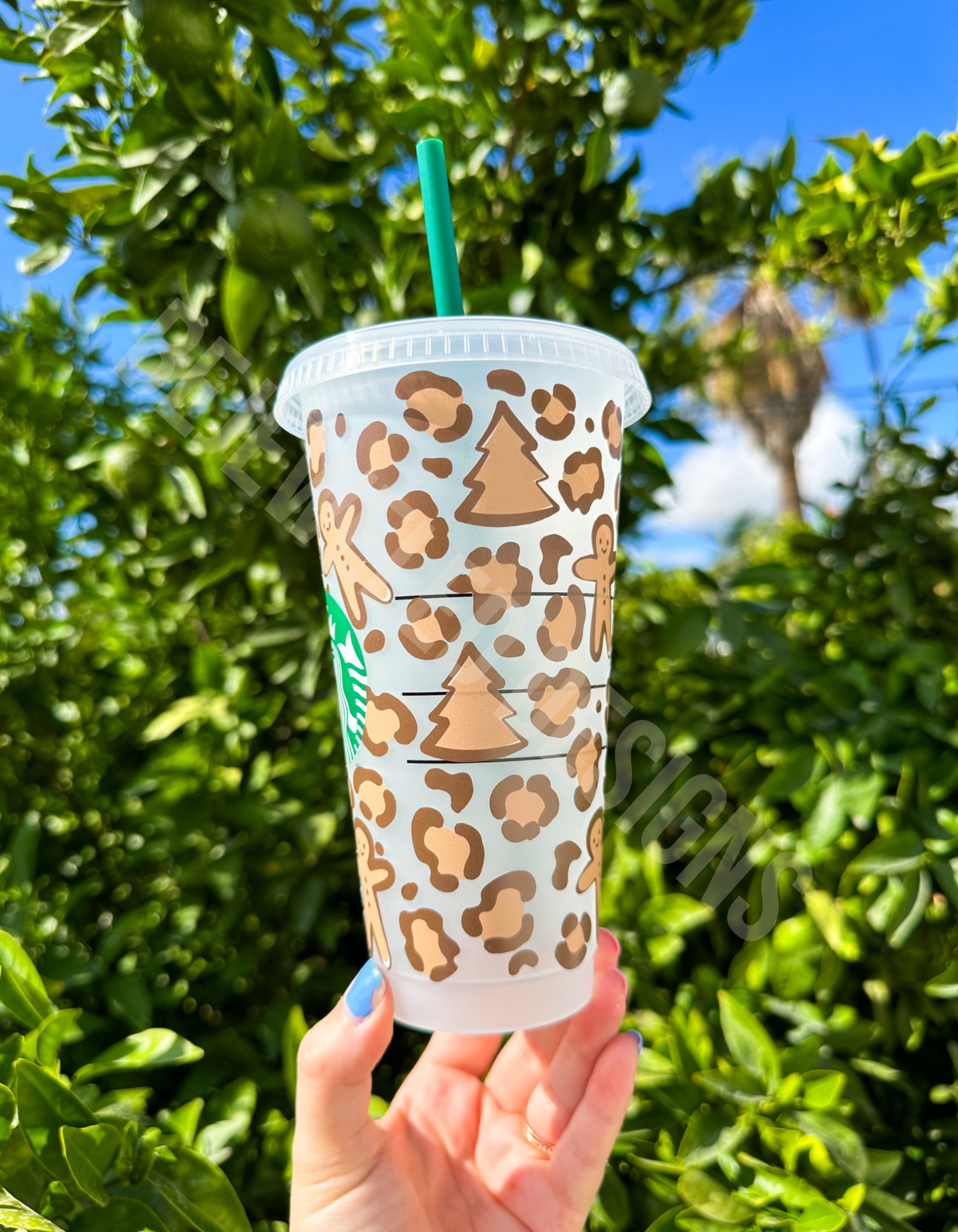 Leopard Gingerbread Cold Cup