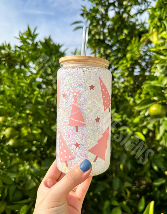Pink Trees Snowglobe