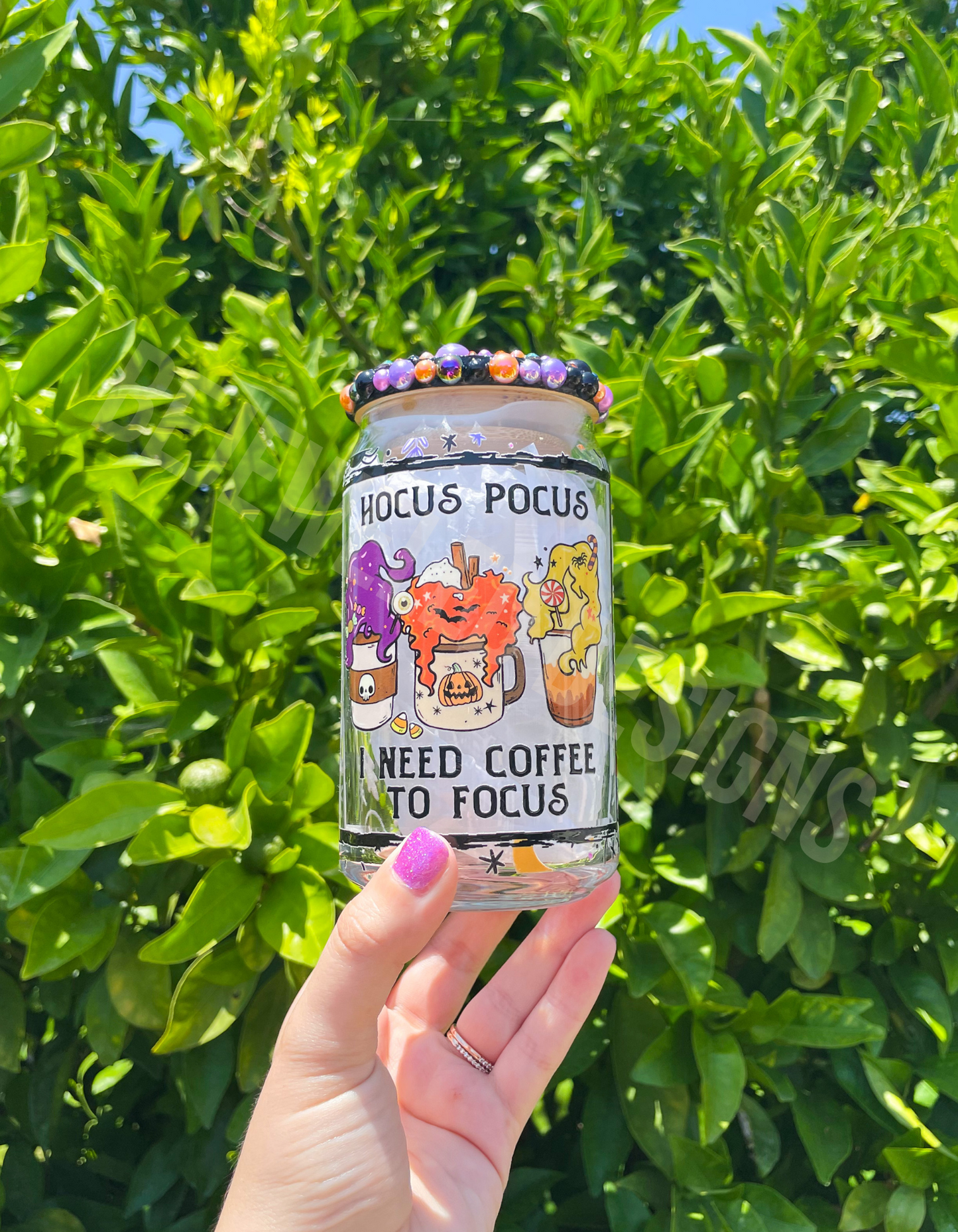 I Need Coffee To Focus Beer Can