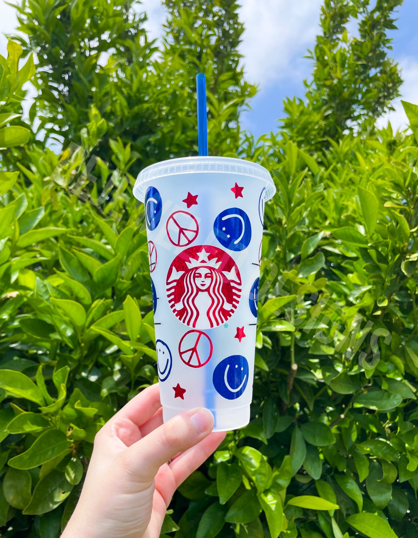 Smiley Patriotic Cold Cup