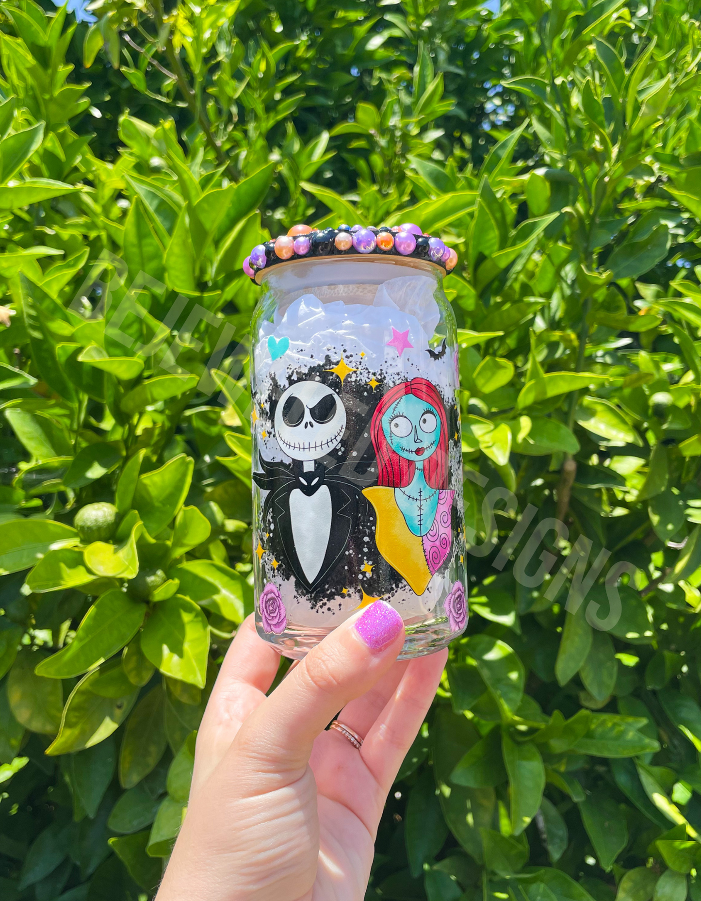 Halloween Besties Beer Can