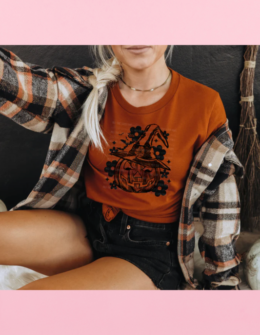 Floral Pumpkin Shirt