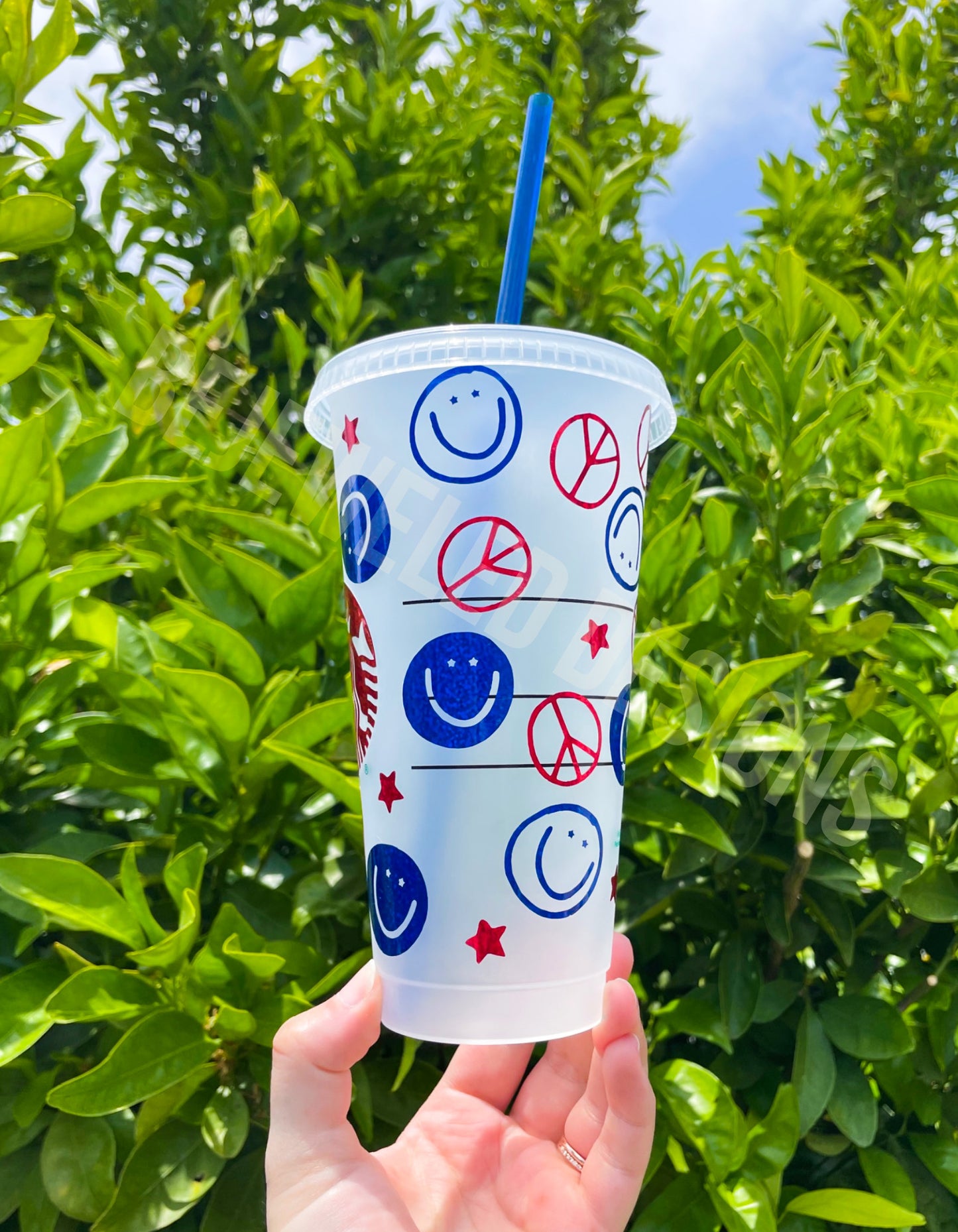 Smiley Patriotic Cold Cup