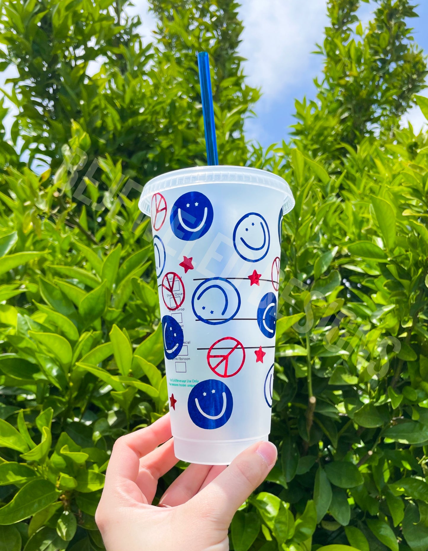 Smiley Patriotic Cold Cup