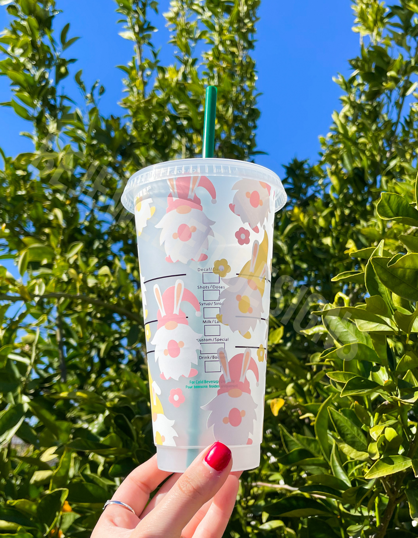 Easter Bunny Gnomes Cold Cup