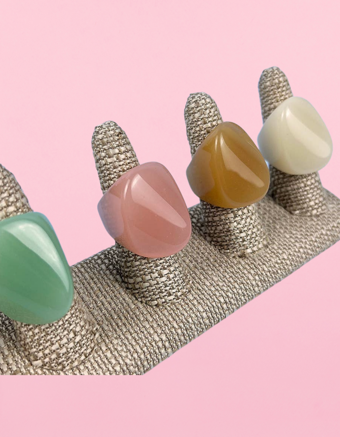 Precious Stone Shape Colorful Ring