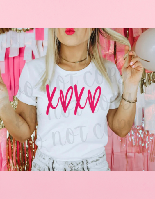 Hot Pink XOXO Shirt