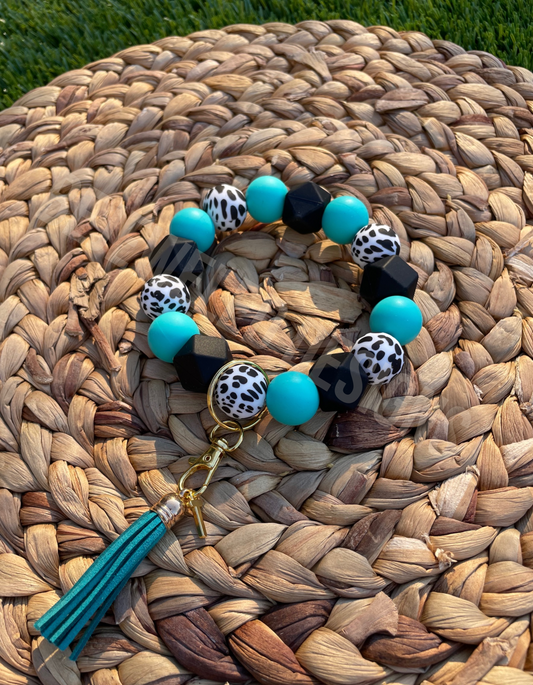 Cowprint Wristlet