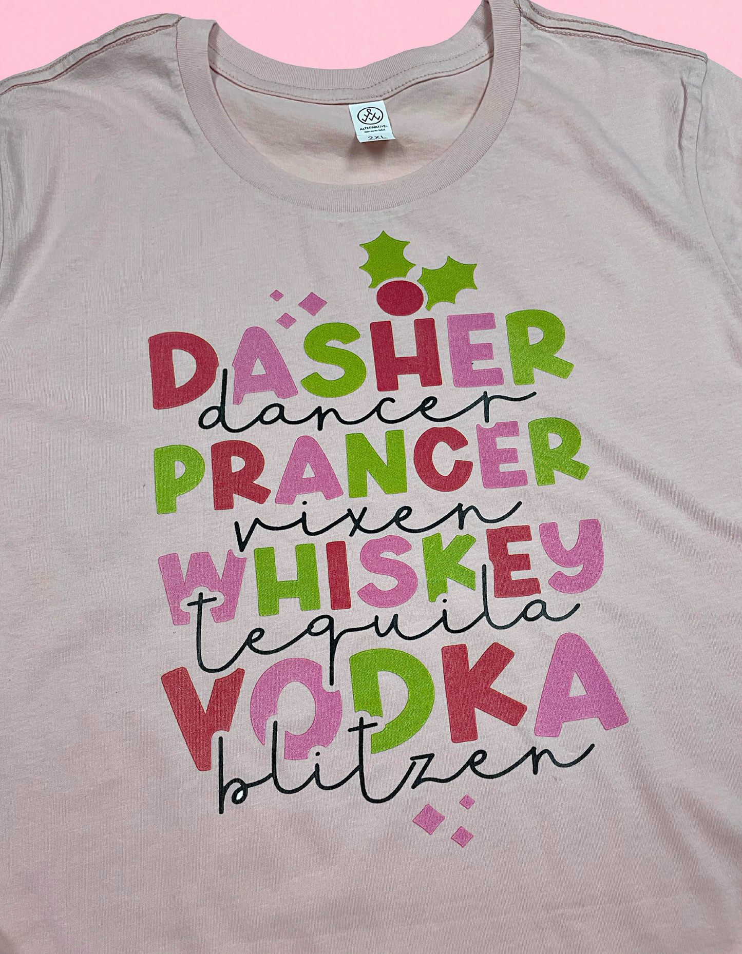 Dasher Dancer Prancer Vodka Shirt